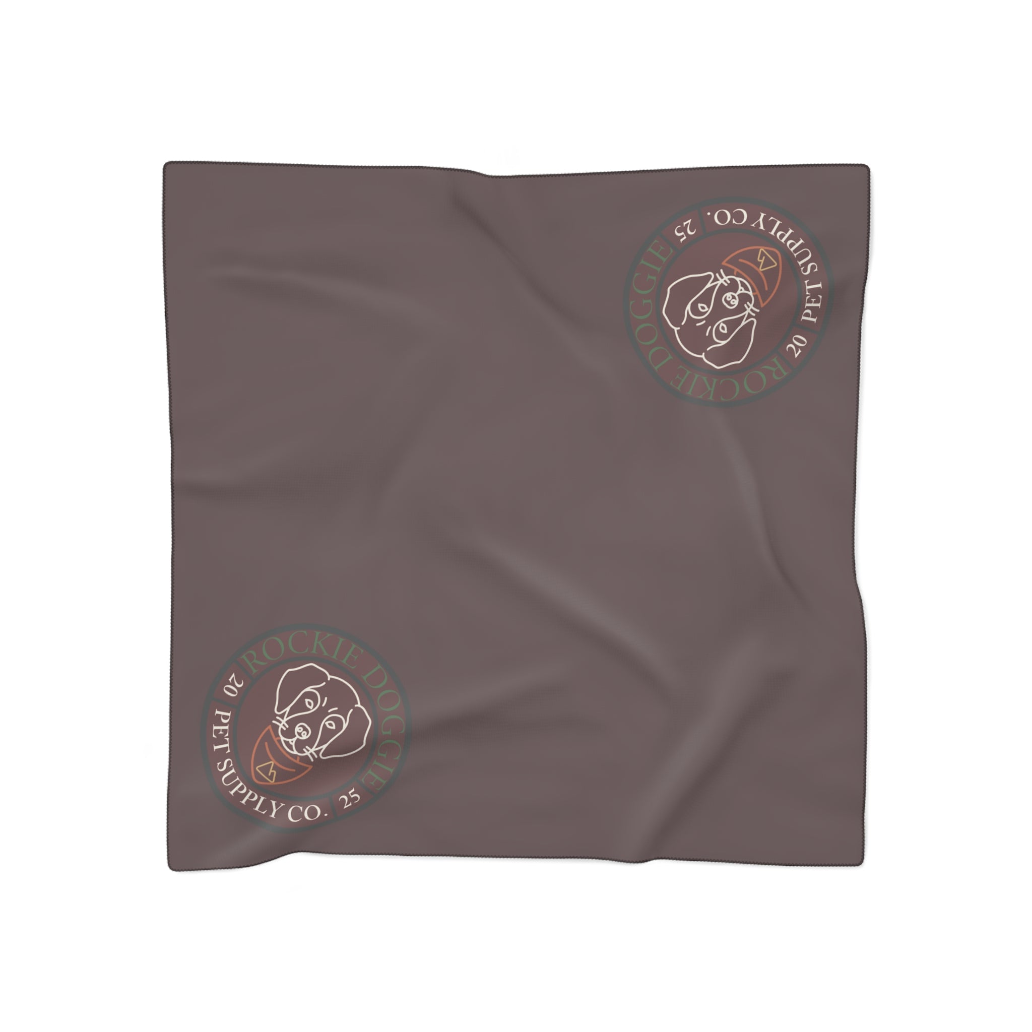 Rockie Doggie Polyscarf | Brown and Clay