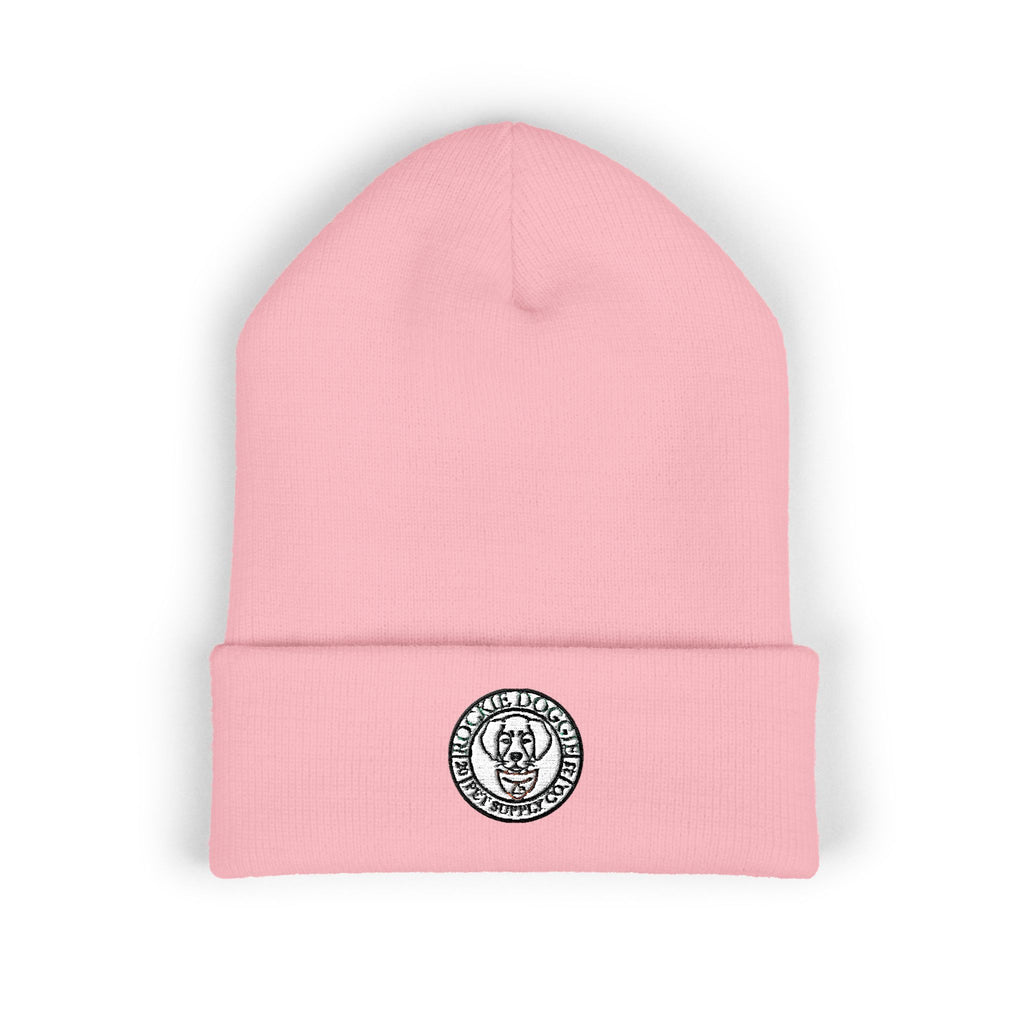 Rockie Doggie Embroidered Beanie | Light Variant