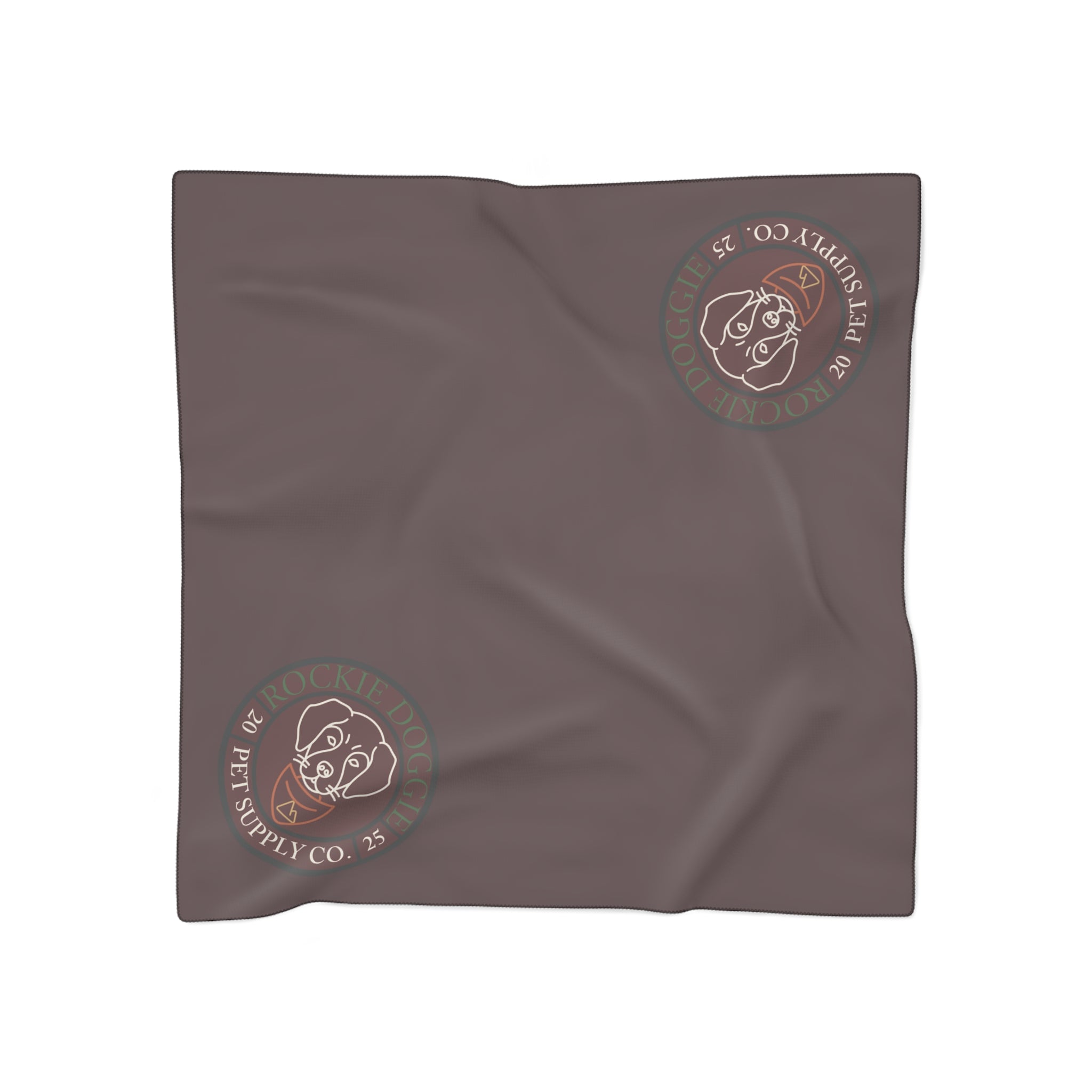 Rockie Doggie Polyscarf | Brown and Clay