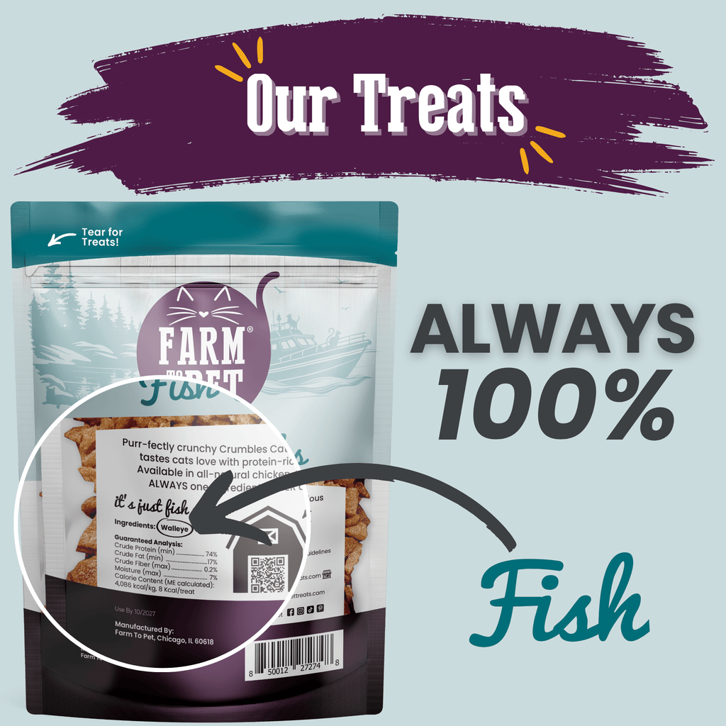 Fish Crumbles for Cats | All-Natural | Farm to Pet