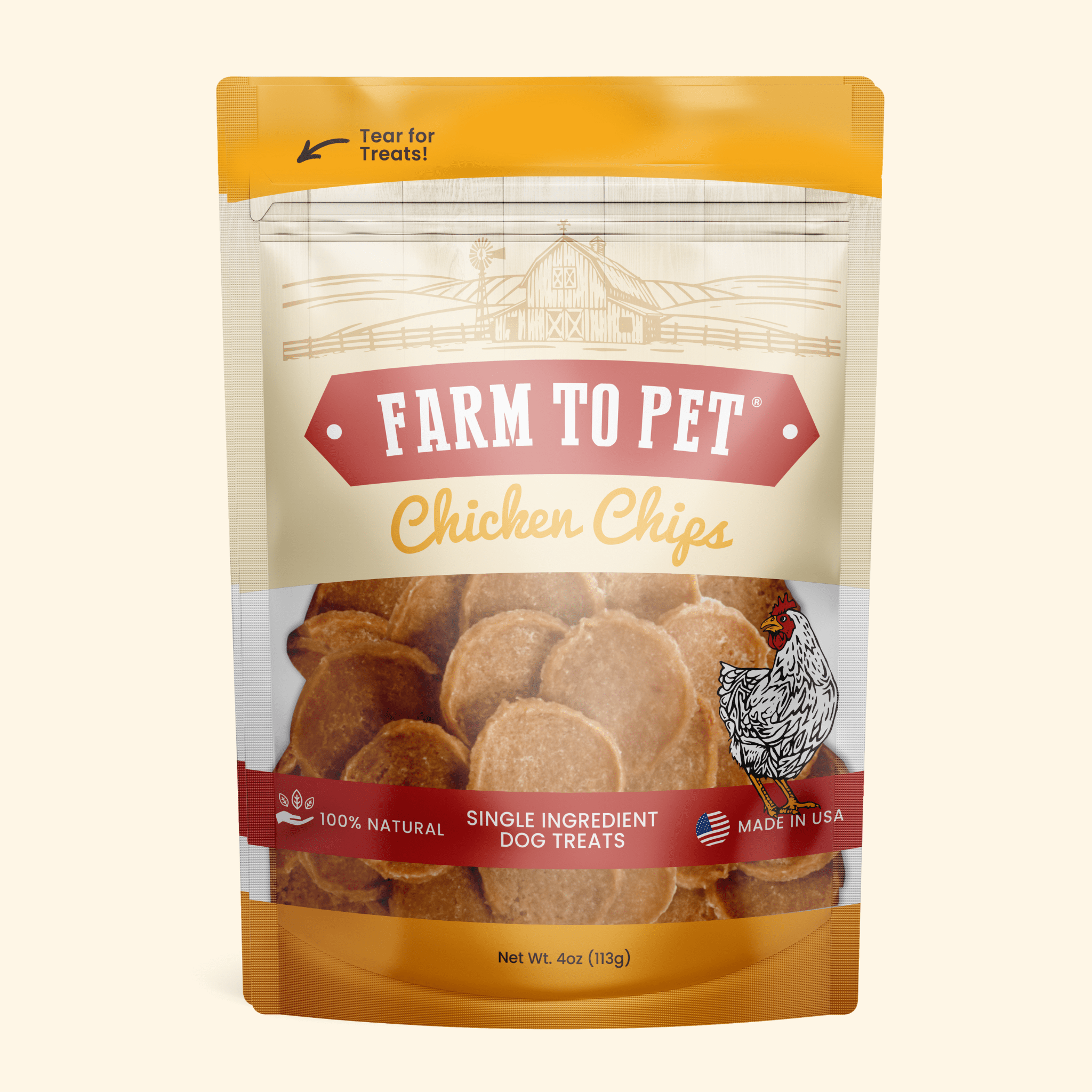Chicken Chips for Dogs | All-Natural Single-Ingredient | Farm to Pet