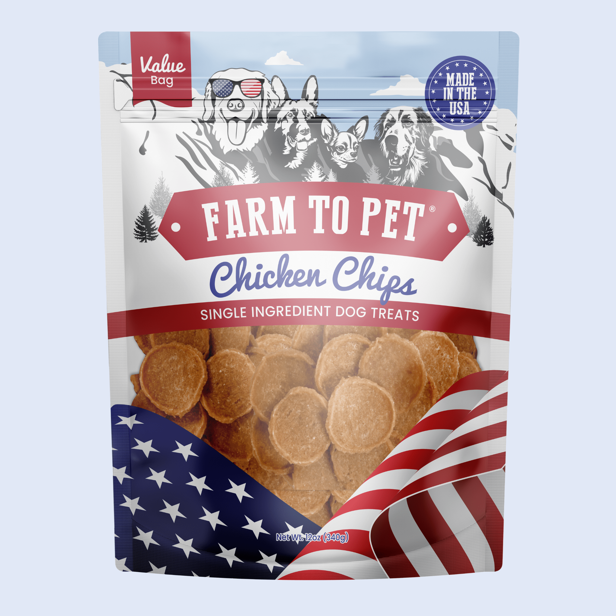 Americana Chicken Chips for Dogs | Farm to Pet
