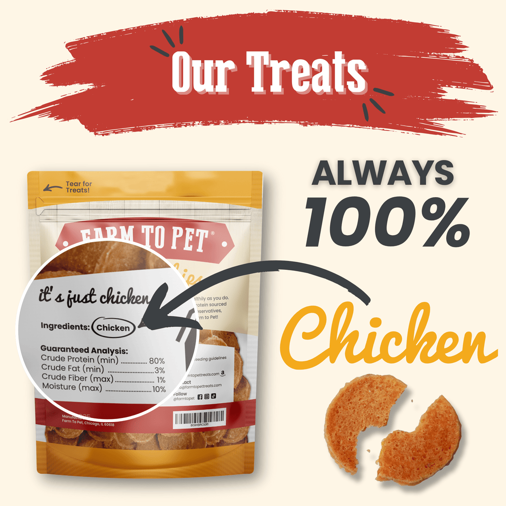 Chicken Chips for Dogs | All-Natural Single-Ingredient | Farm to Pet