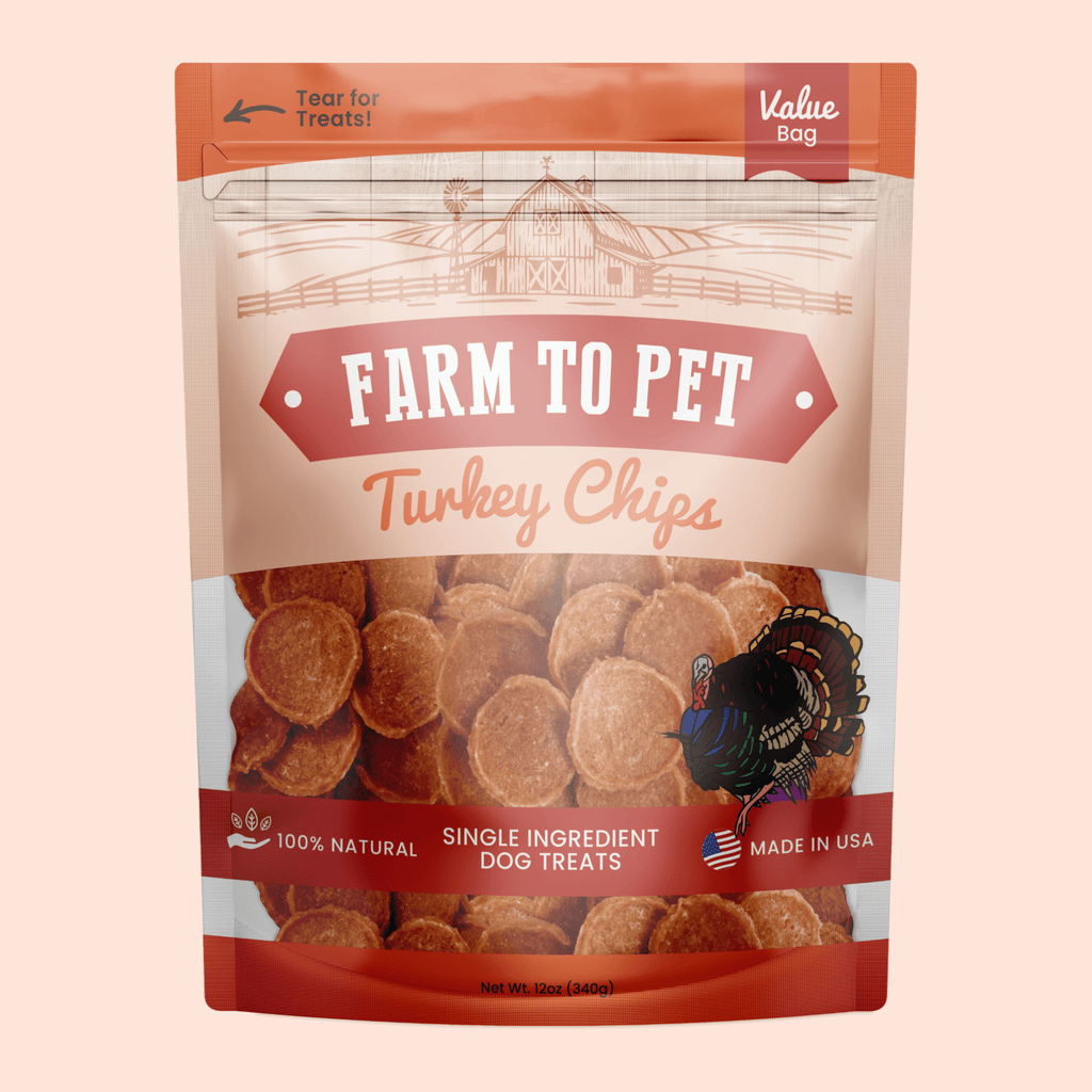 Turkey Chips for Dogs | All-Natural Single-Ingredient | Farm to Pet