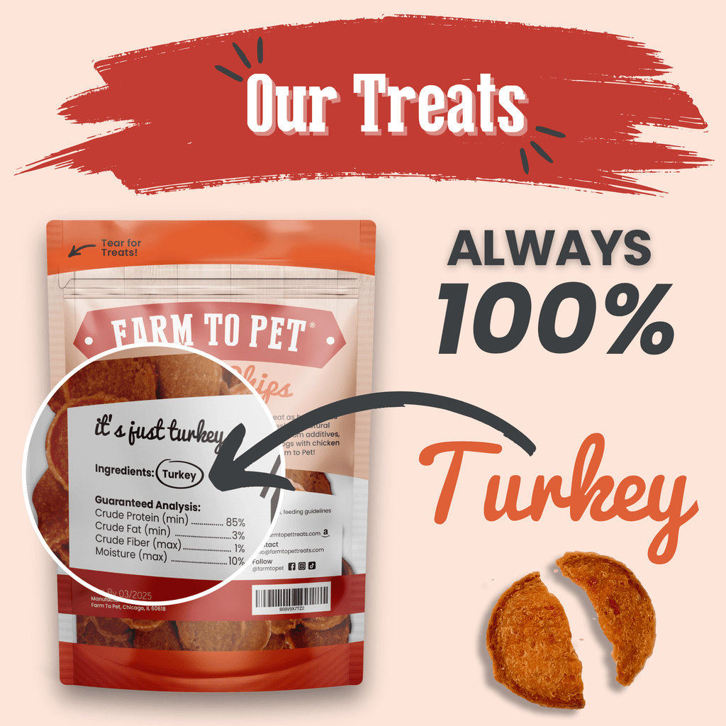 Turkey Chips for Dogs | All-Natural Single-Ingredient | Farm to Pet