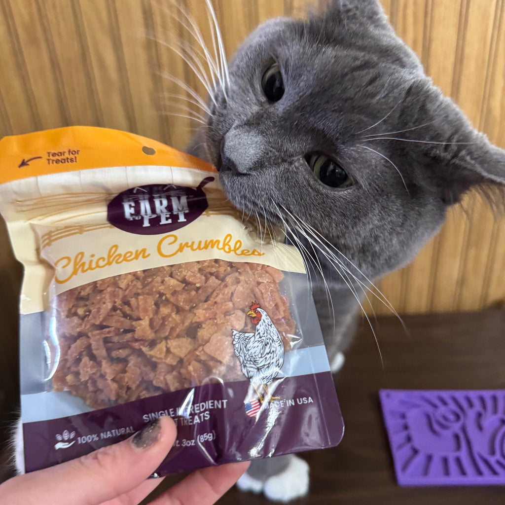 Chicken Crumbles Cat Treats | Single-Ingredient Treats | Farm to Pet