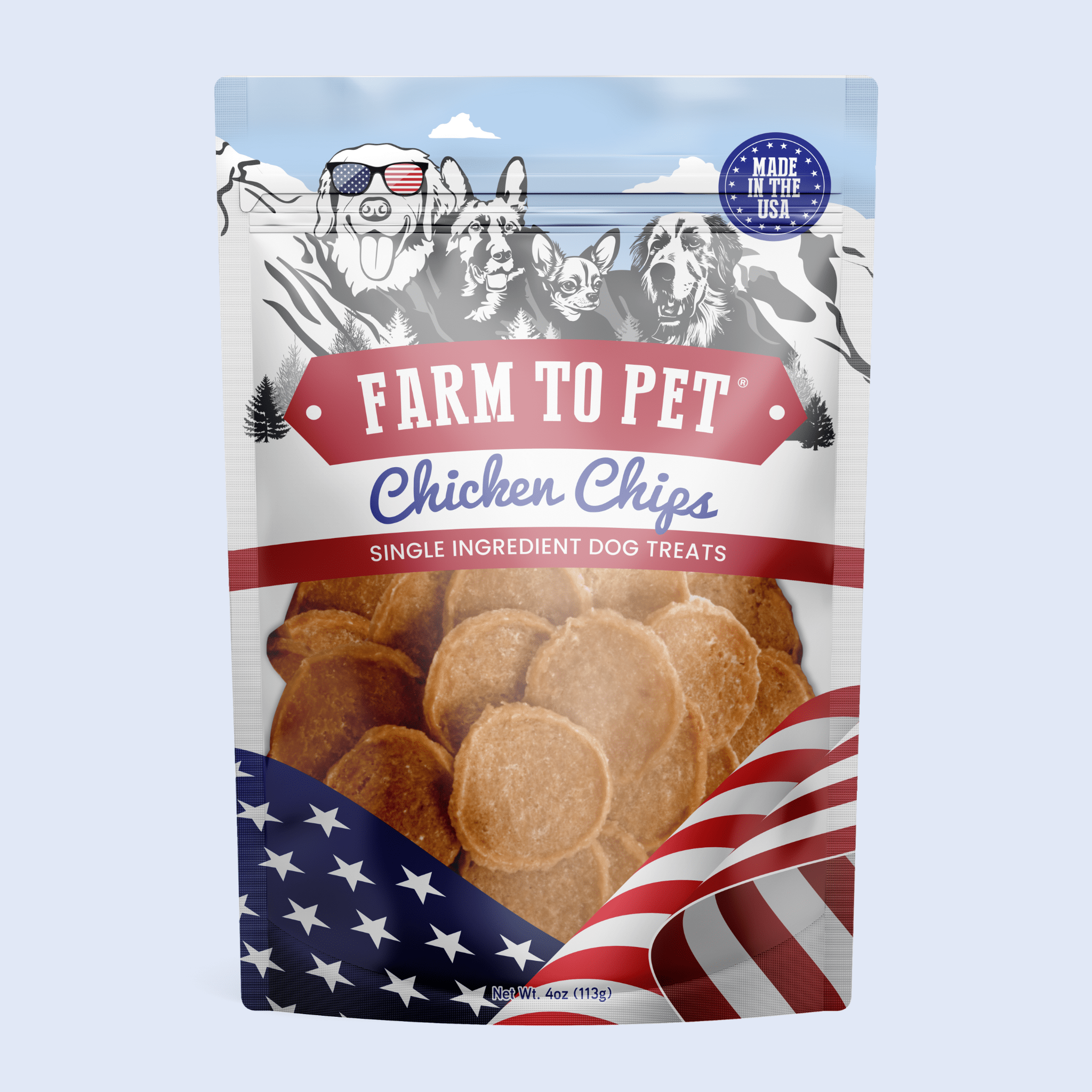 Americana Chicken Chips for Dogs | Farm to Pet