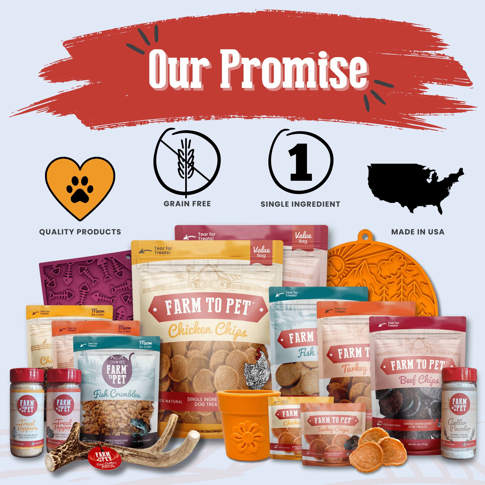 Americana Chicken Chips for Dogs | Farm to Pet