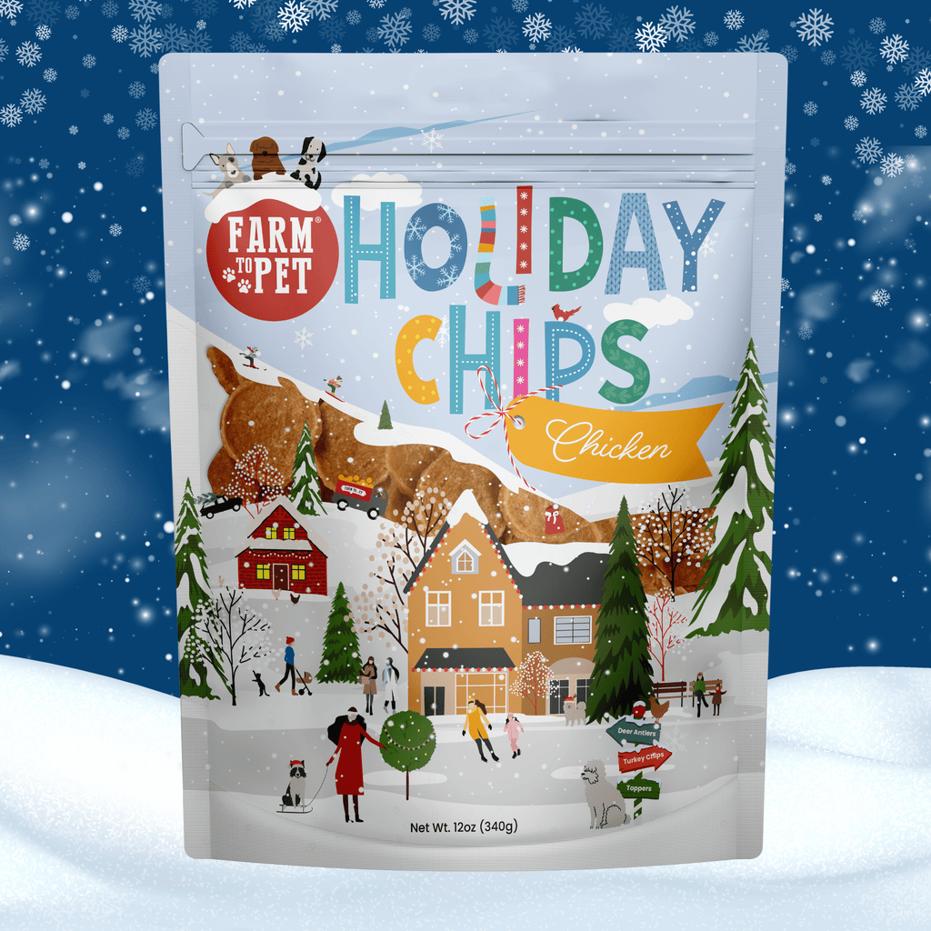 Healthy Holiday Treat Chips | Chicken & Turkey | Farm to Pet