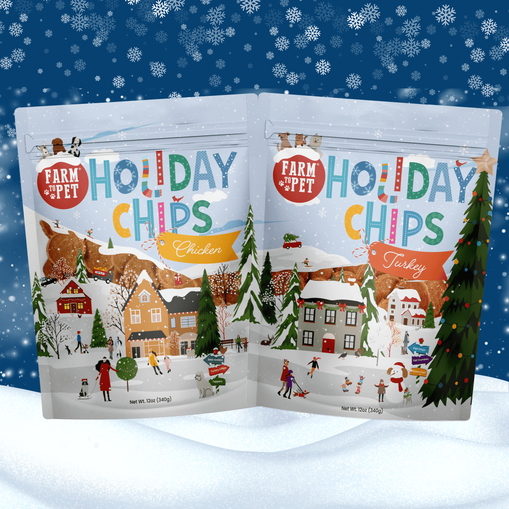 Healthy Holiday Treat Chips | Chicken & Turkey | Farm to Pet