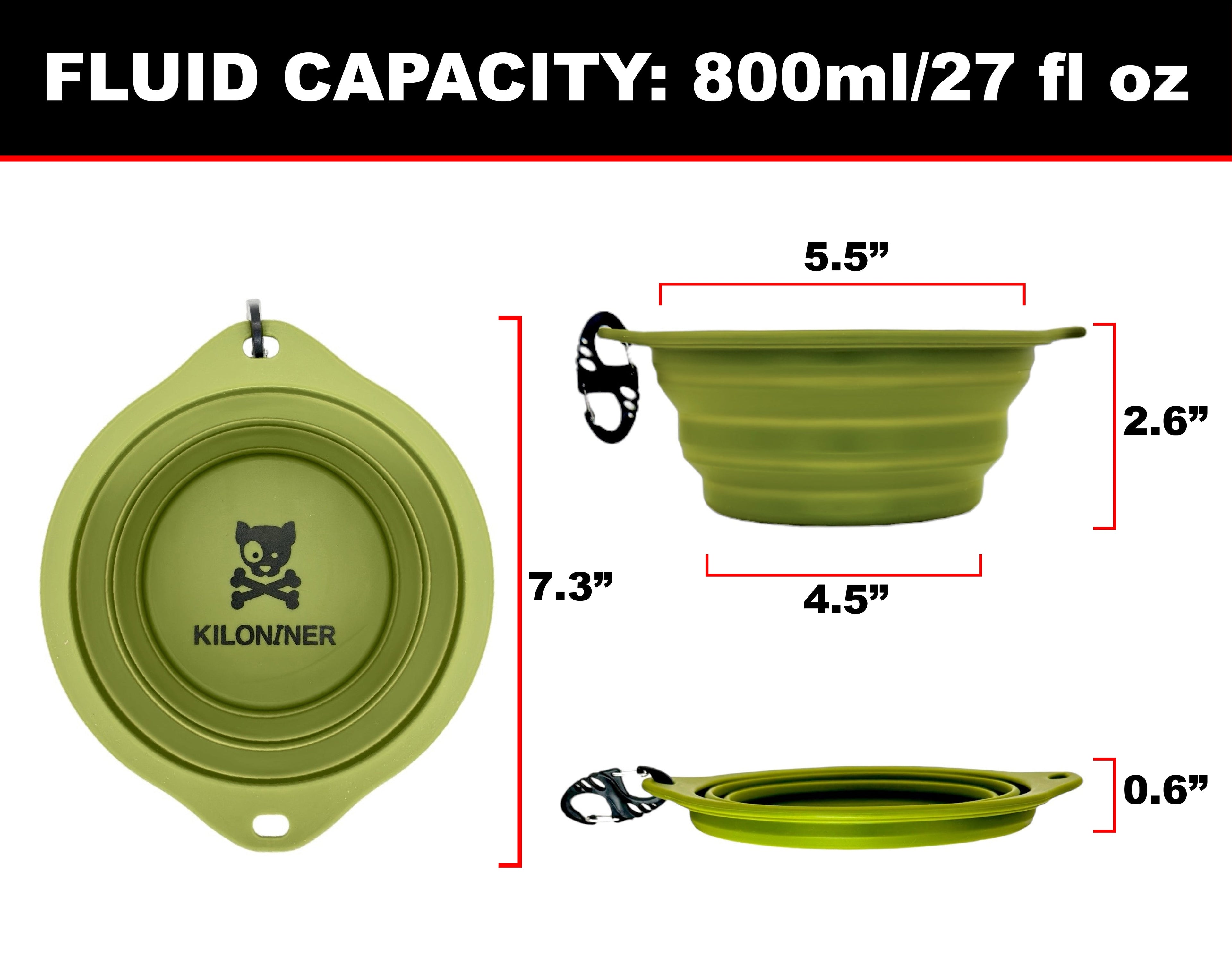 CB1 Collapsible Dog Bowl | Kiloniner