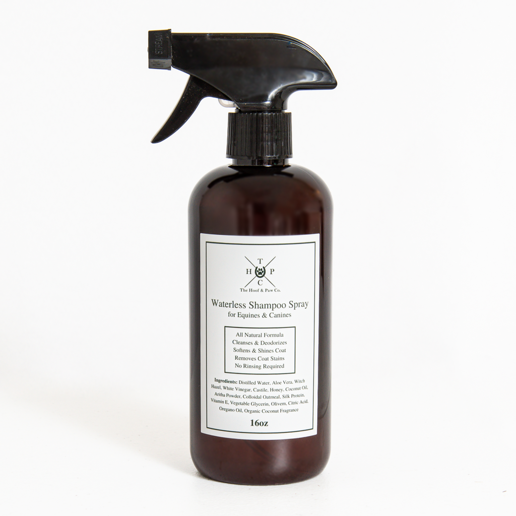 Waterless Shampoo Spray for Dogs & Horses - 16oz - Brought to you by Hoof & Paw Co.